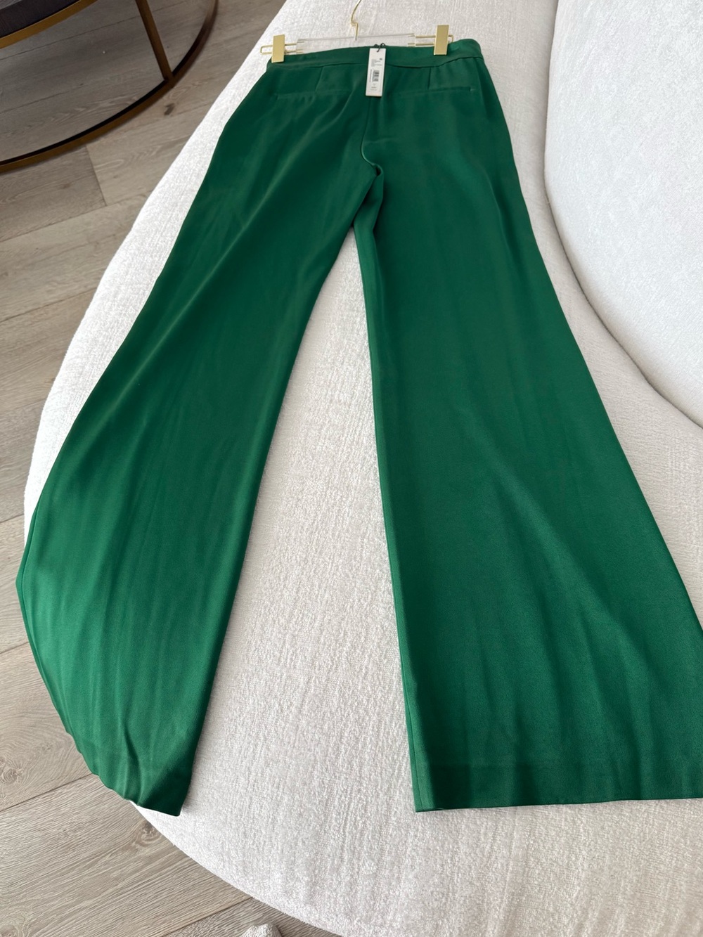 ALICE AND OLIVIA Elegant Green Wide-Leg Dress Pants - Picture 3 of 17